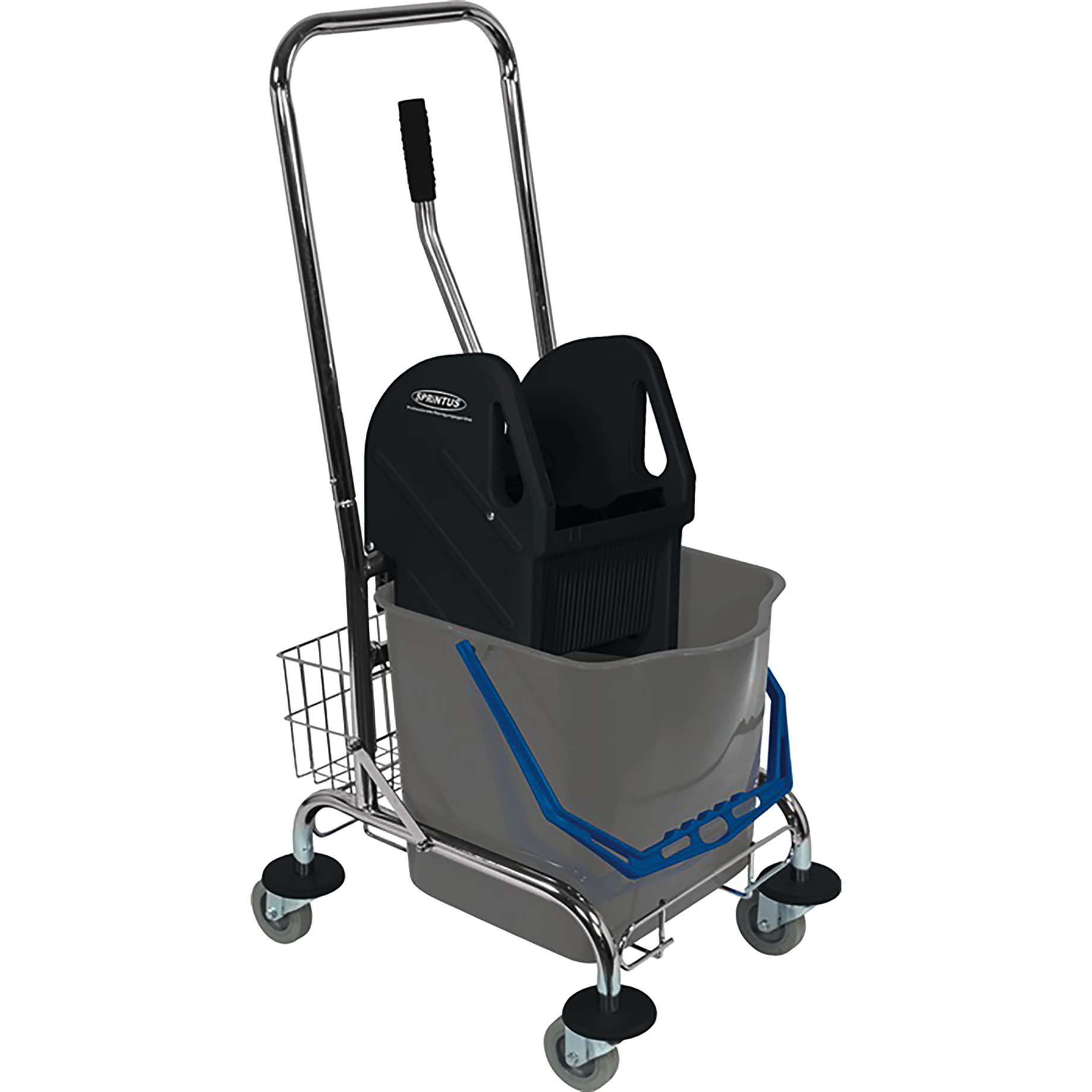 Reinigungswagen mit Presse, 1x 27 l