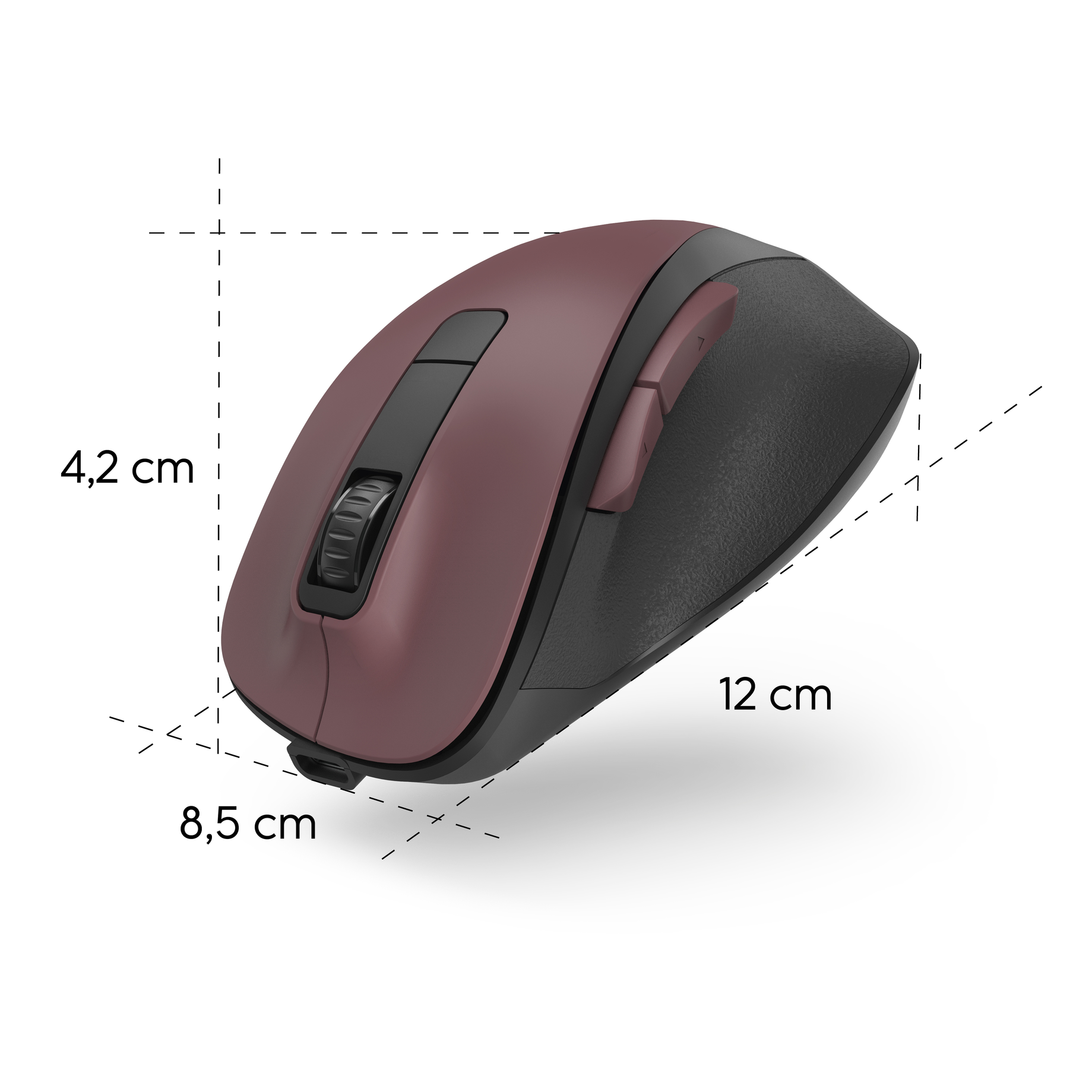 Optische 6-Tasten-Funkmaus "MW-500 Recharge"