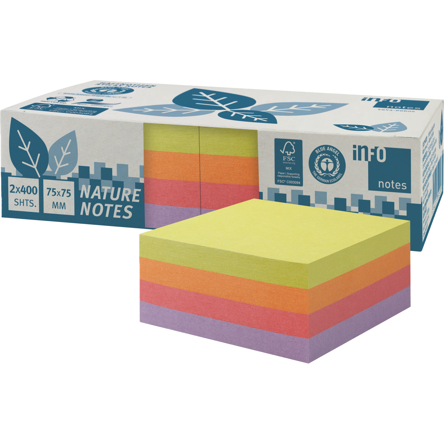 Haftnotiz Nature Notes Würfel