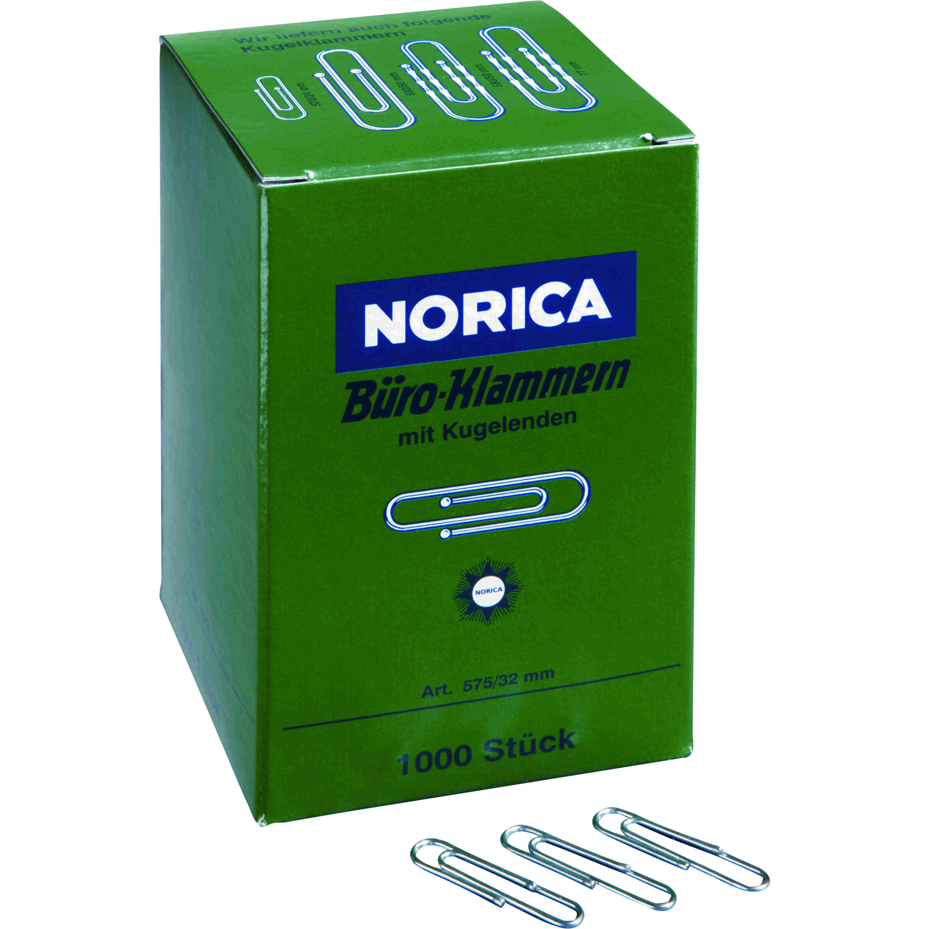 NORICA Brief- und Aktenklammer mit Kugelenden