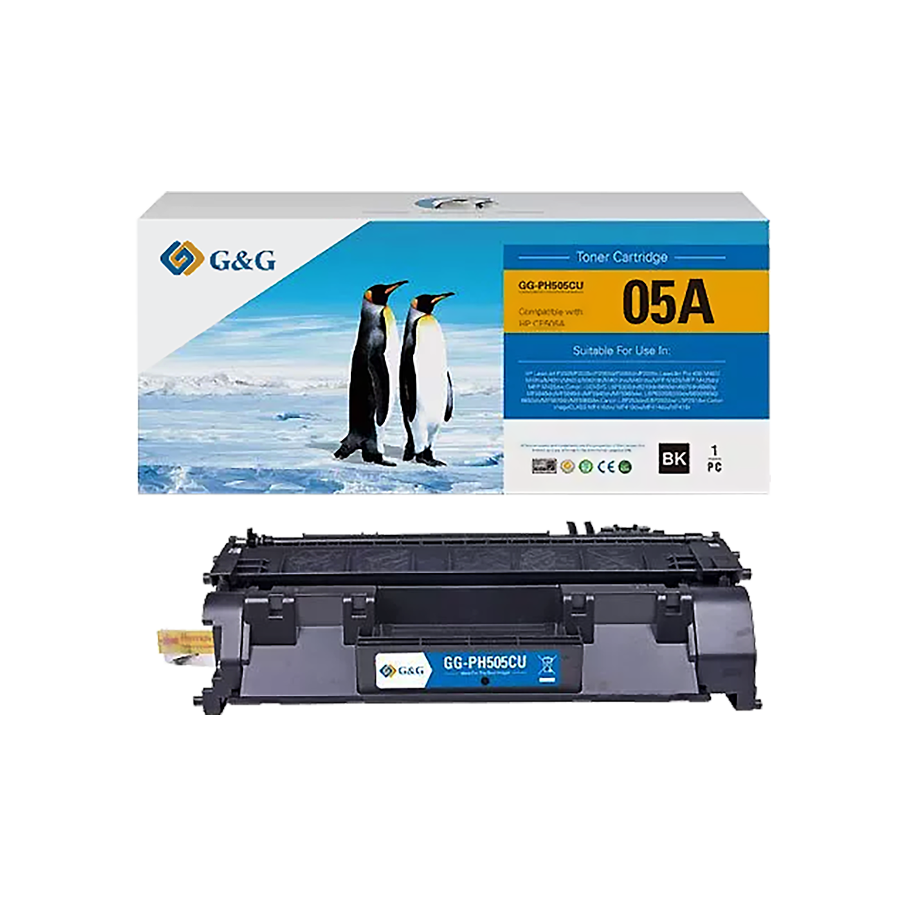 Toner kompatibel zu HP 05A/80A, Canon 719