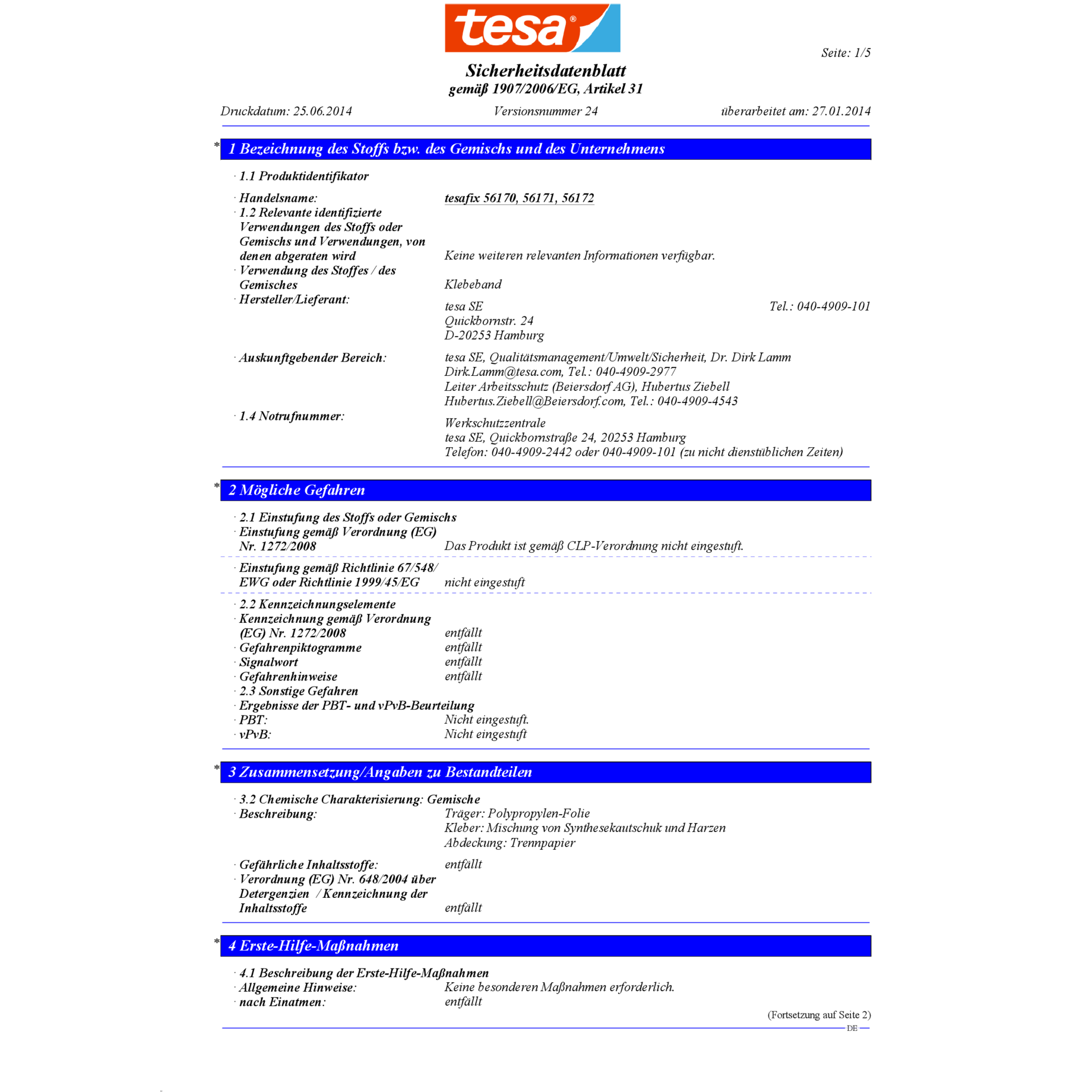 Doppelseitiges Klebeband universal