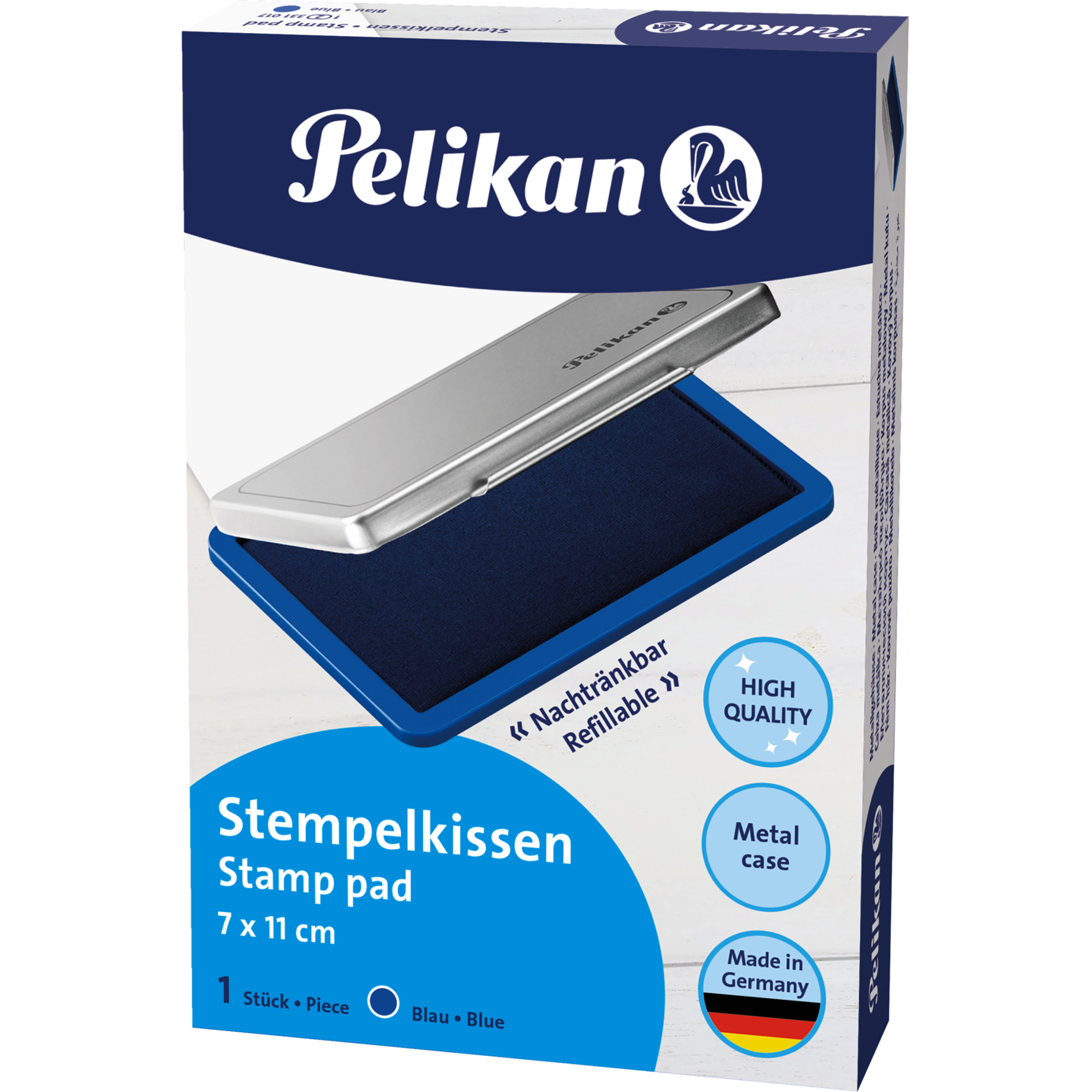 Metall-Stempelkissen getränkt
