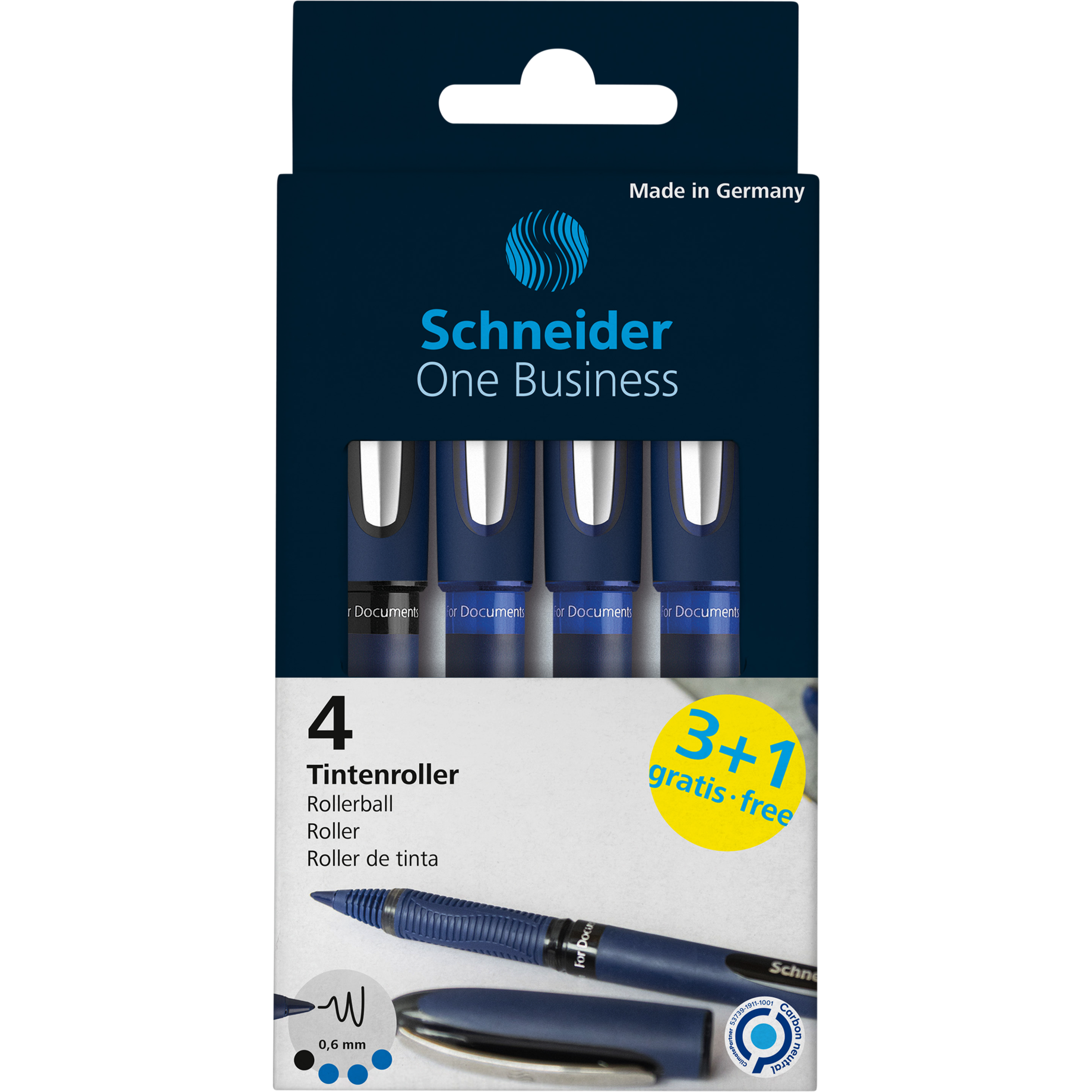 Tintenroller One Business 3+1 Vorteilspack