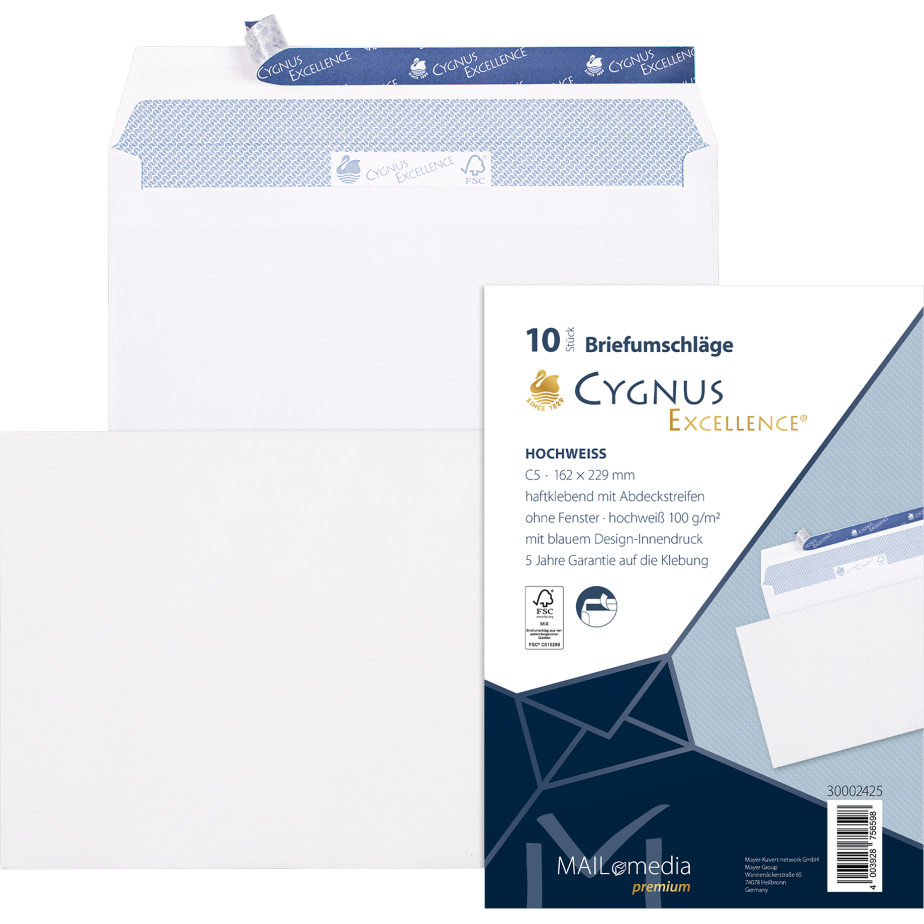Briefumschlag CYGNUS EXCELLENCE® Kleinpackung