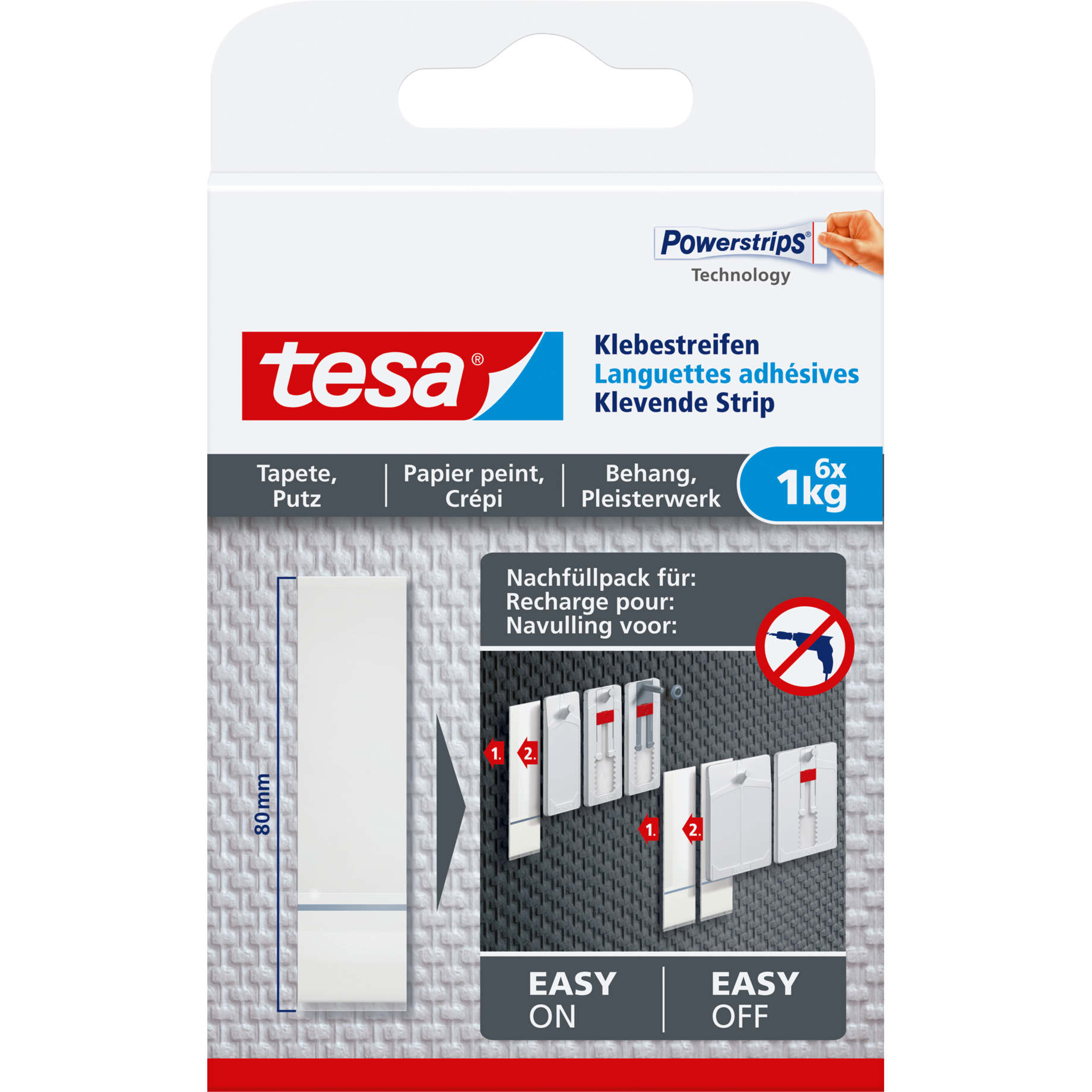Klebestreifen für Tapete und Putz, Powerstrips®