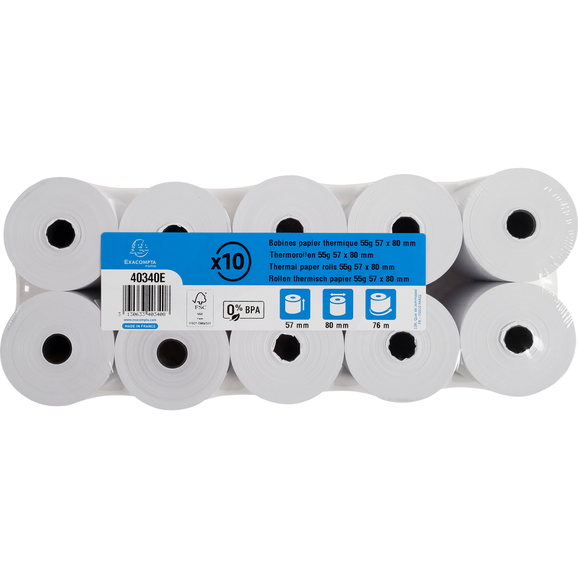 Thermorolle BPA-frei