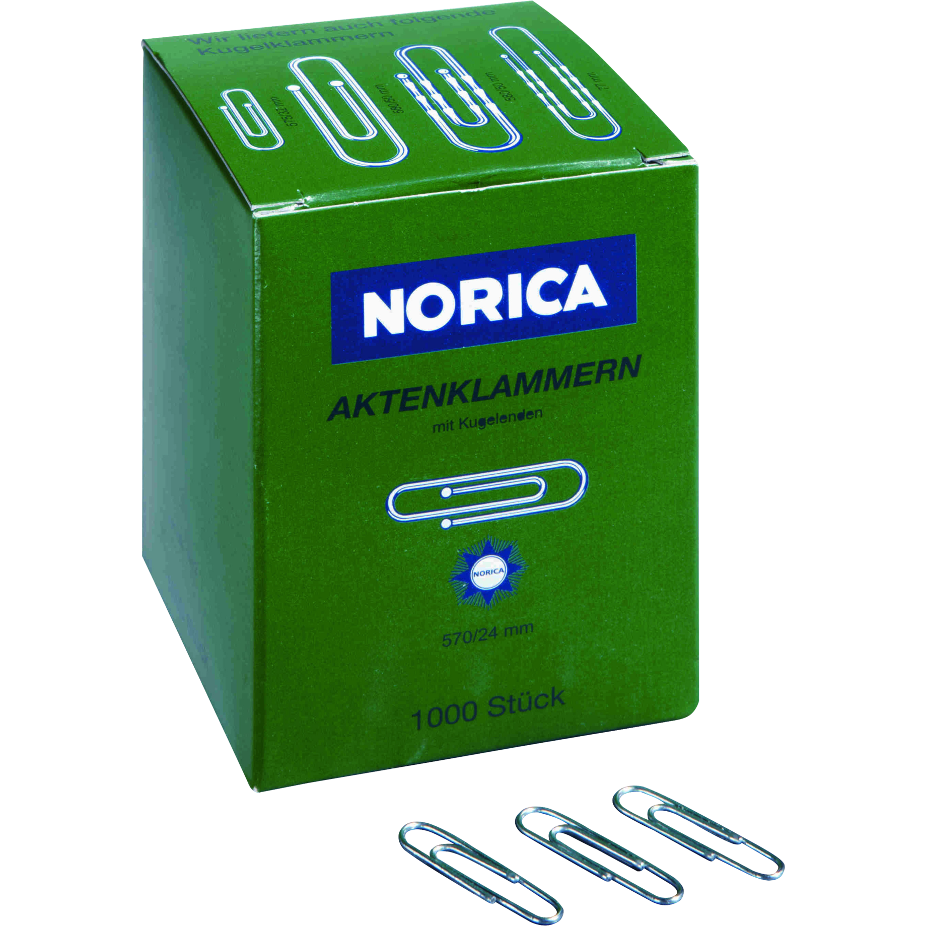 NORICA Brief- und Aktenklammer mit Kugelenden