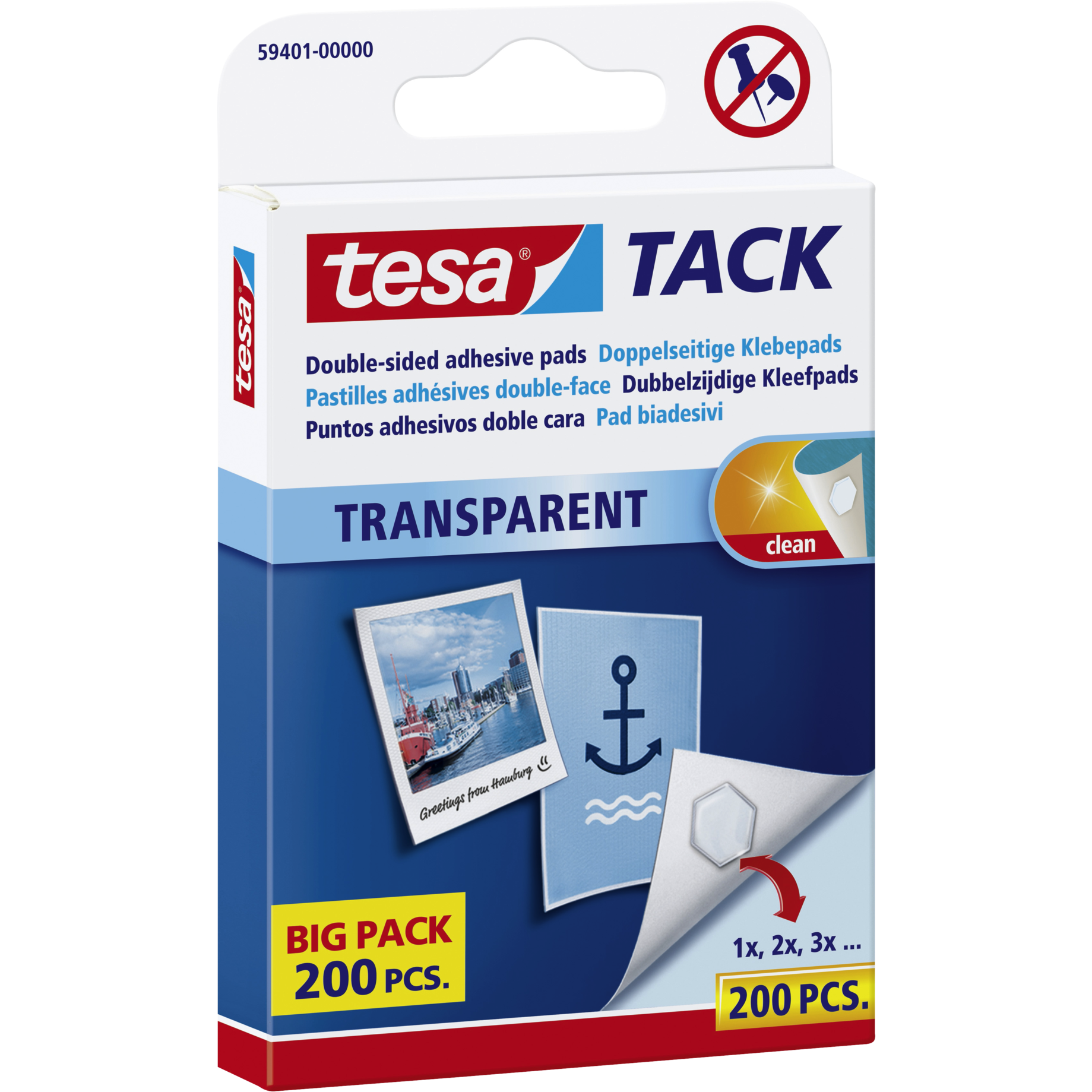 Klebepad TACK, transparent