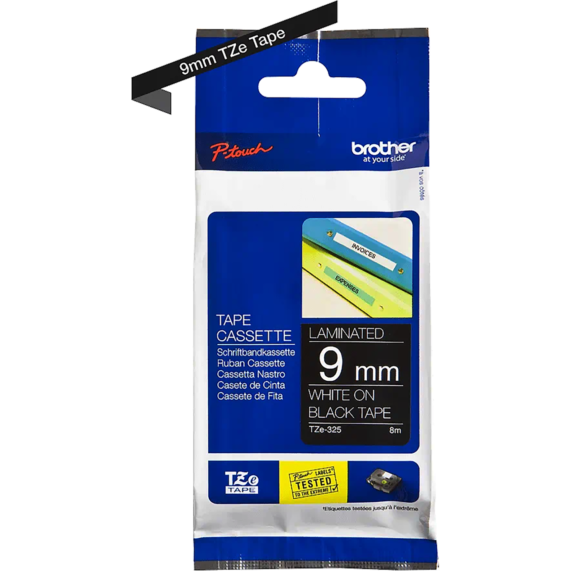 TZe-Schriftbandkassette für P-touch, laminiert TZe-Schriftbandkassette für P-touch, laminiert