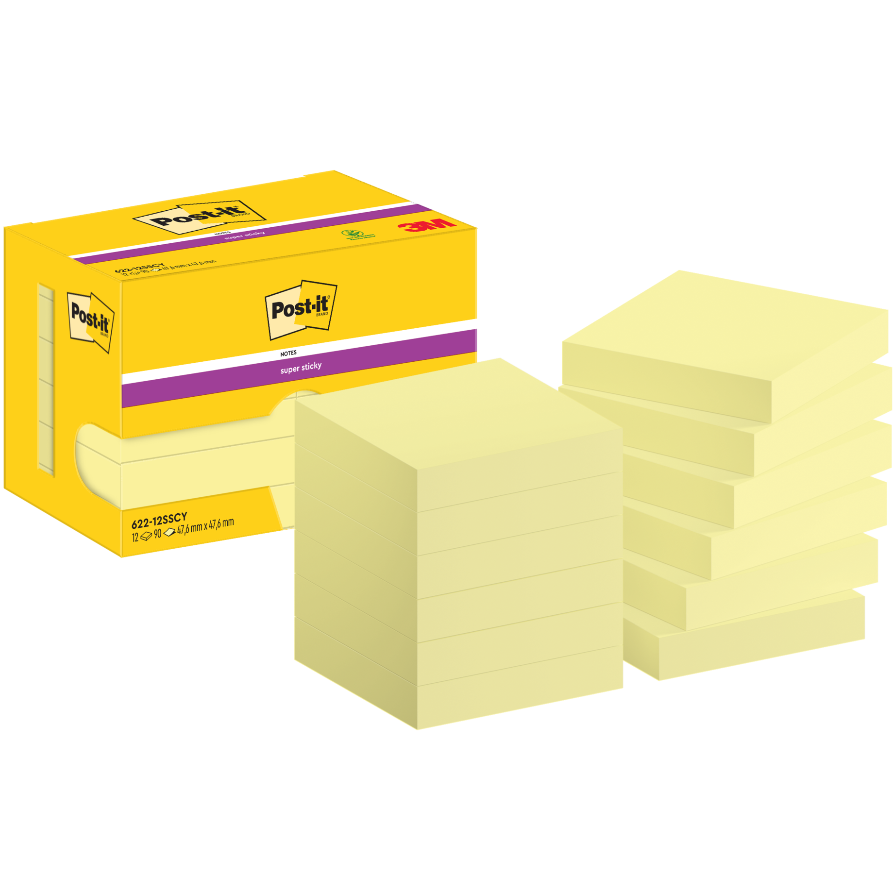Super Sticky Notes, gelb