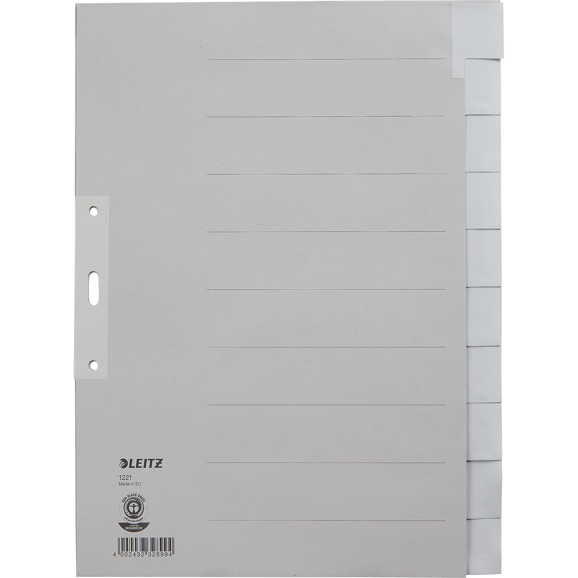 Blanko-Register, Papier