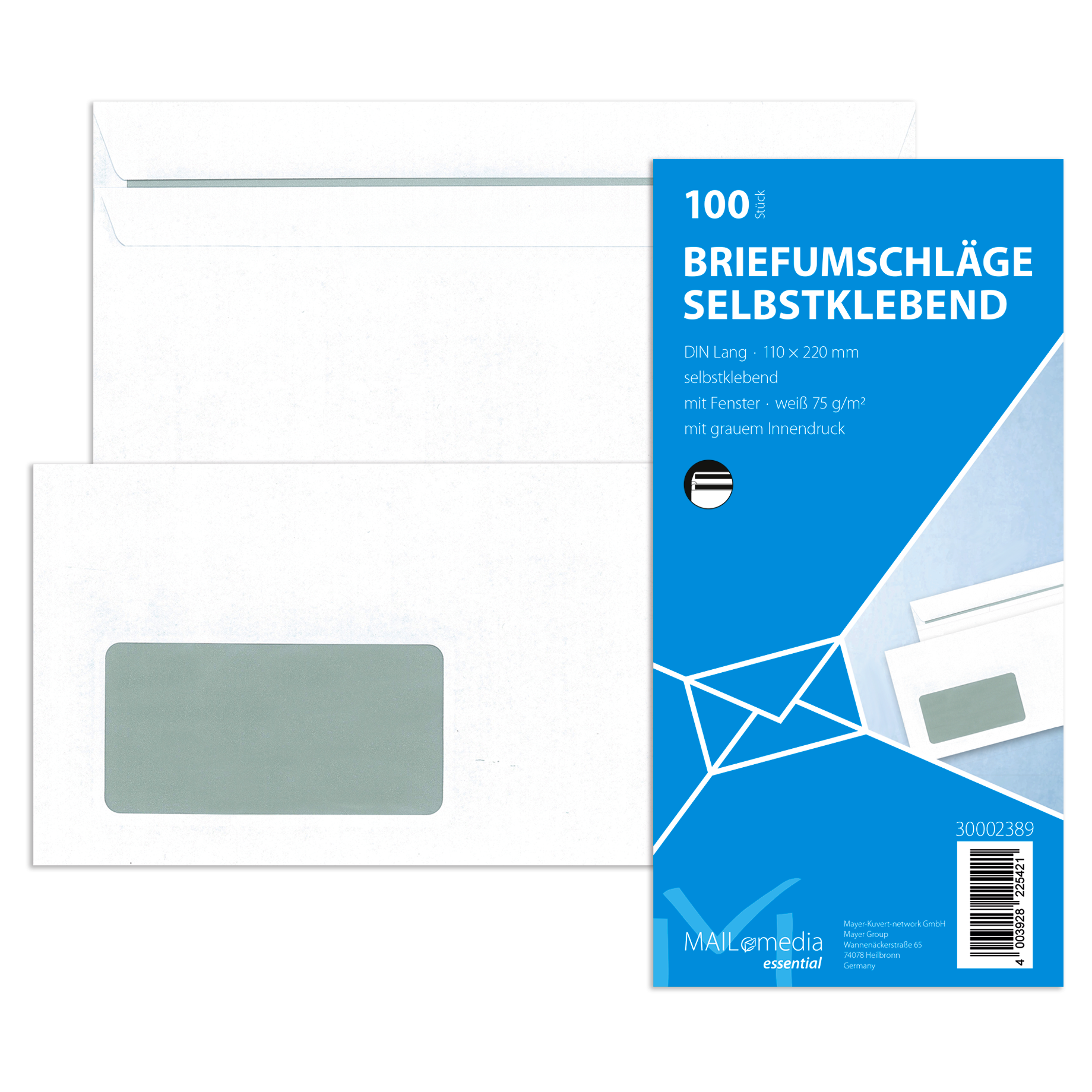Briefumschlag MAILmedia DIN lang Kleinpackung