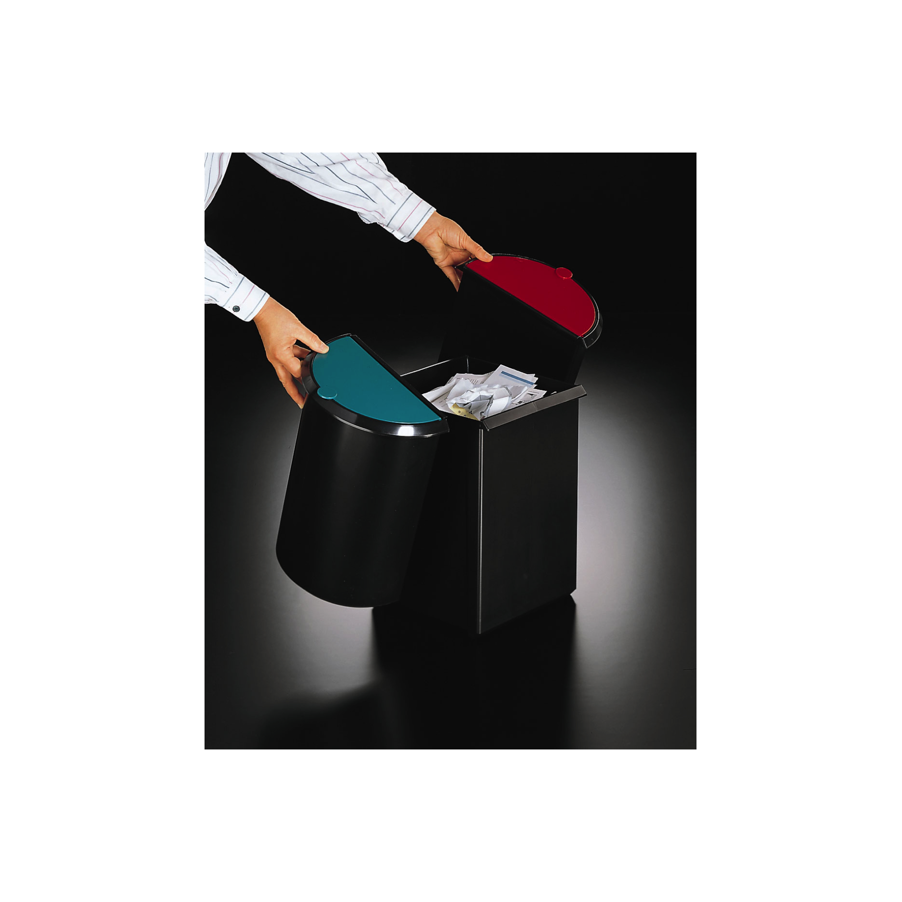 Papierkorb Trio-System