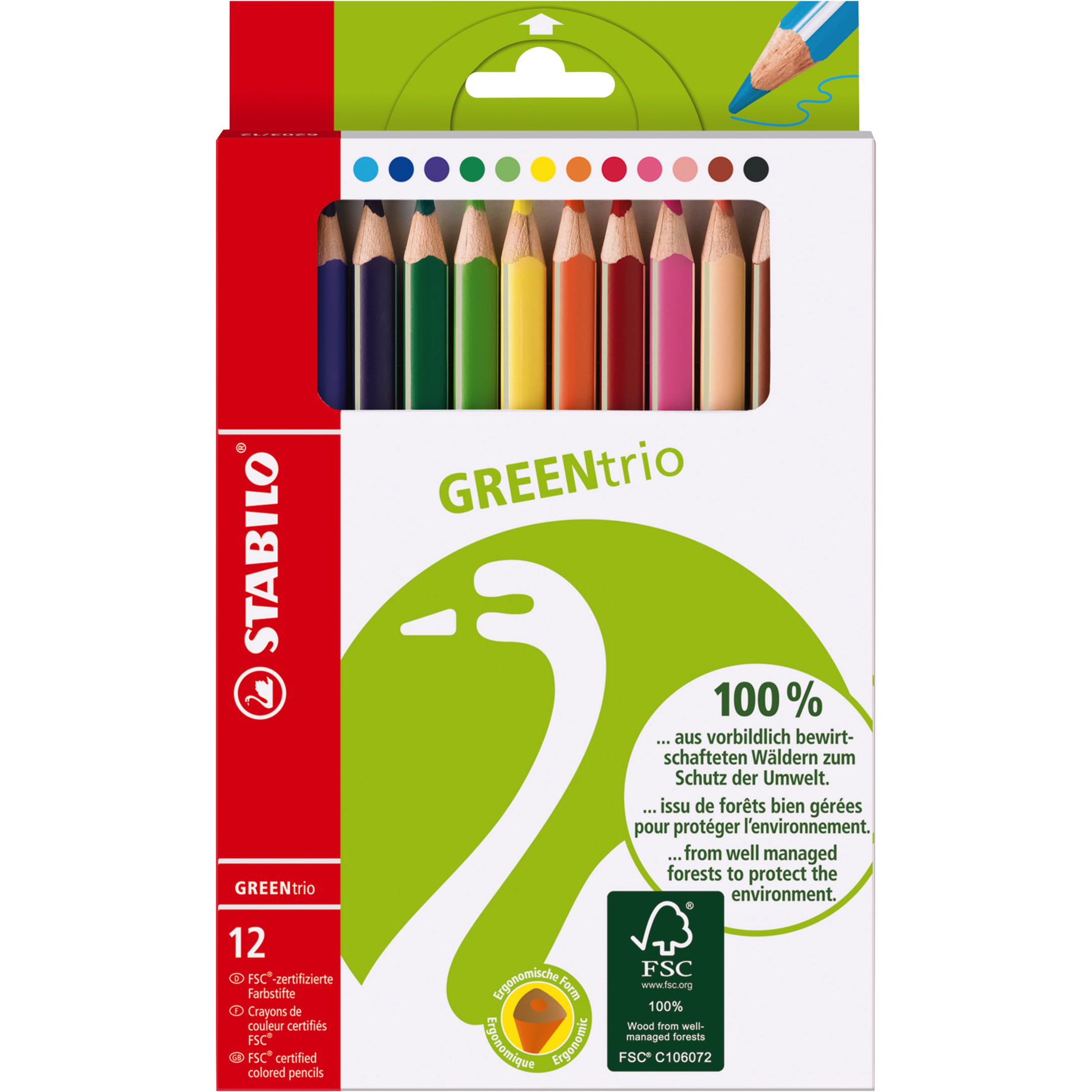 Dreikant-Buntstift STABILO® GREENtrio®