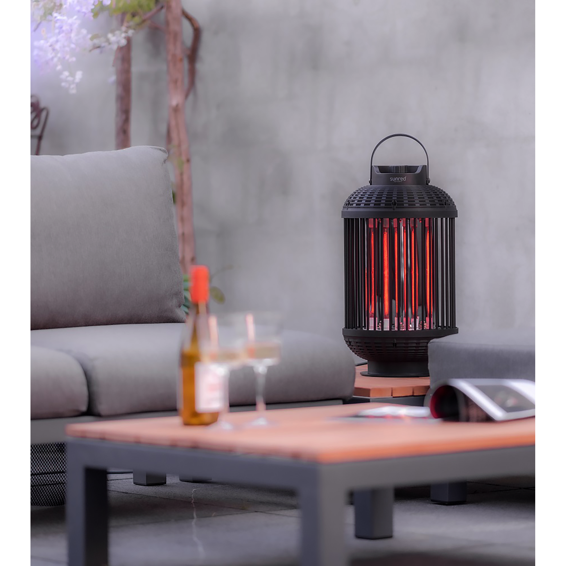 Tisch-Heizstrahler Indox Dark Table