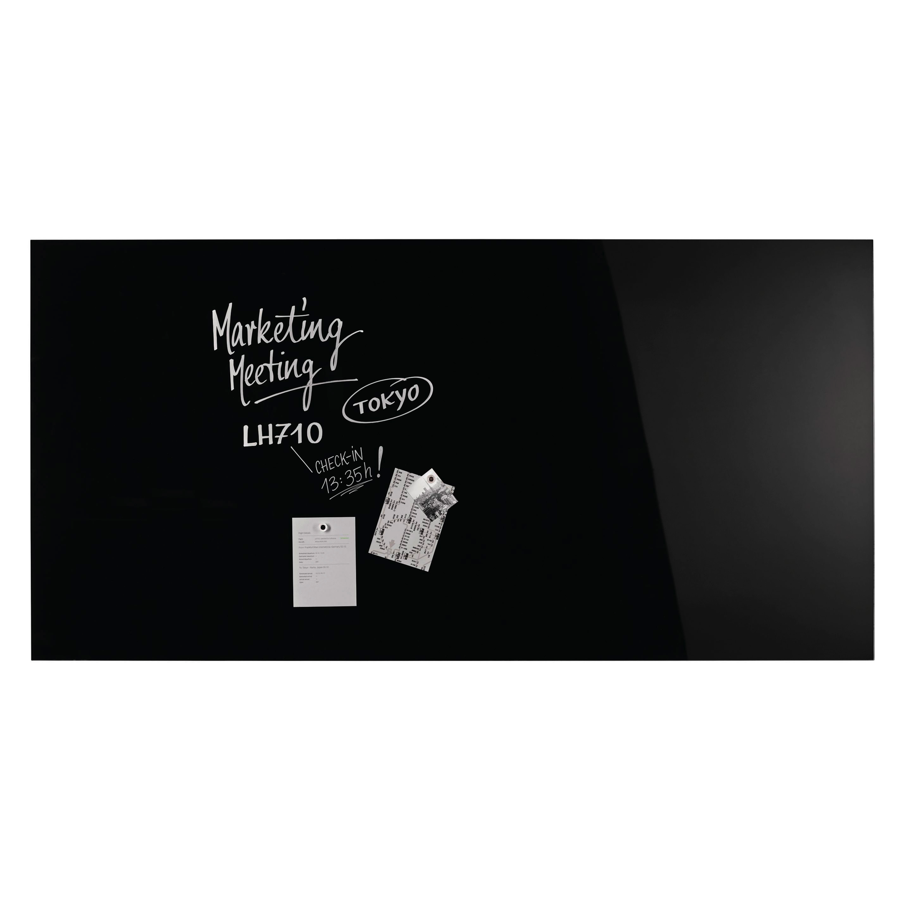 Design-Glasboard, magnetisch
