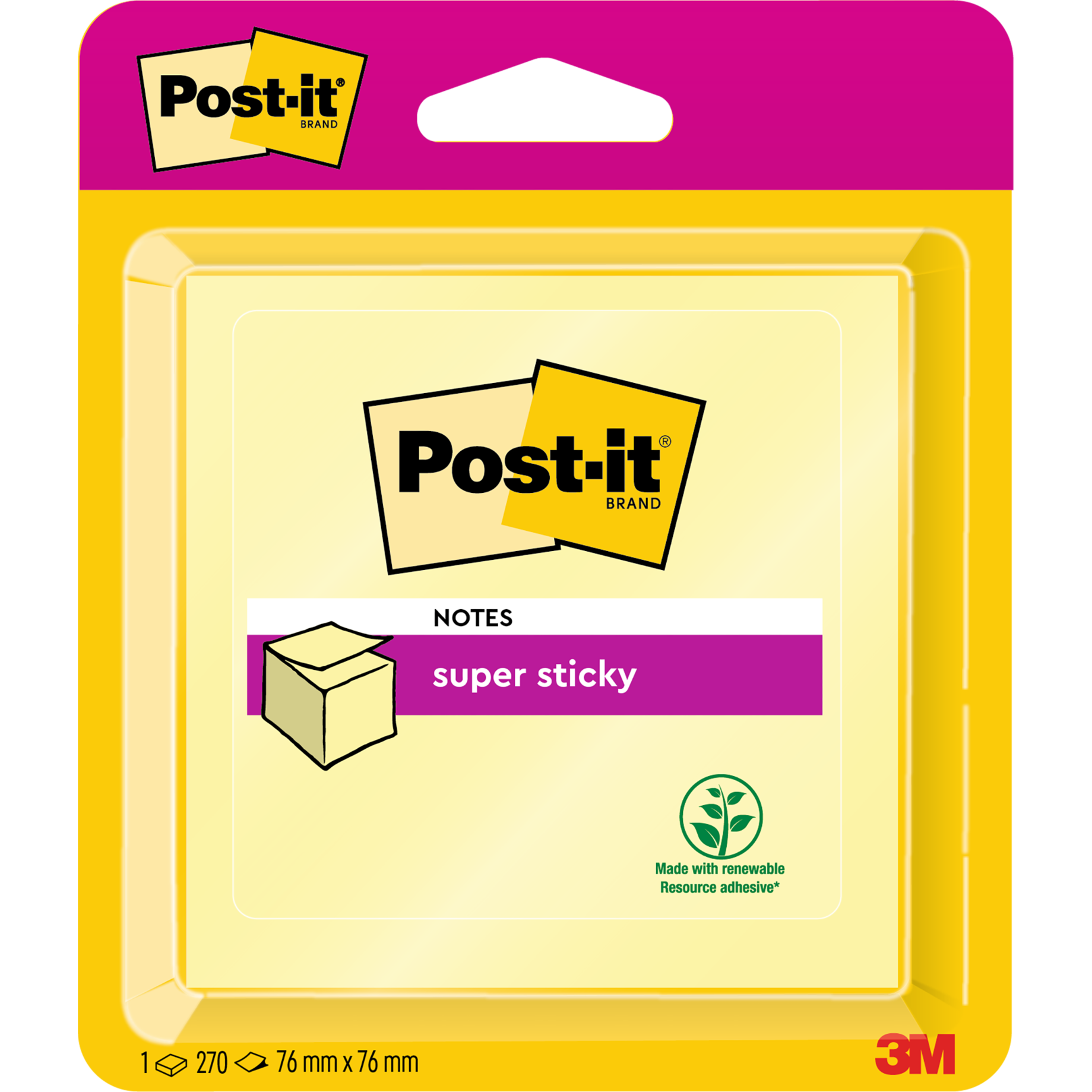 Post-it® Super Sticky Würfel