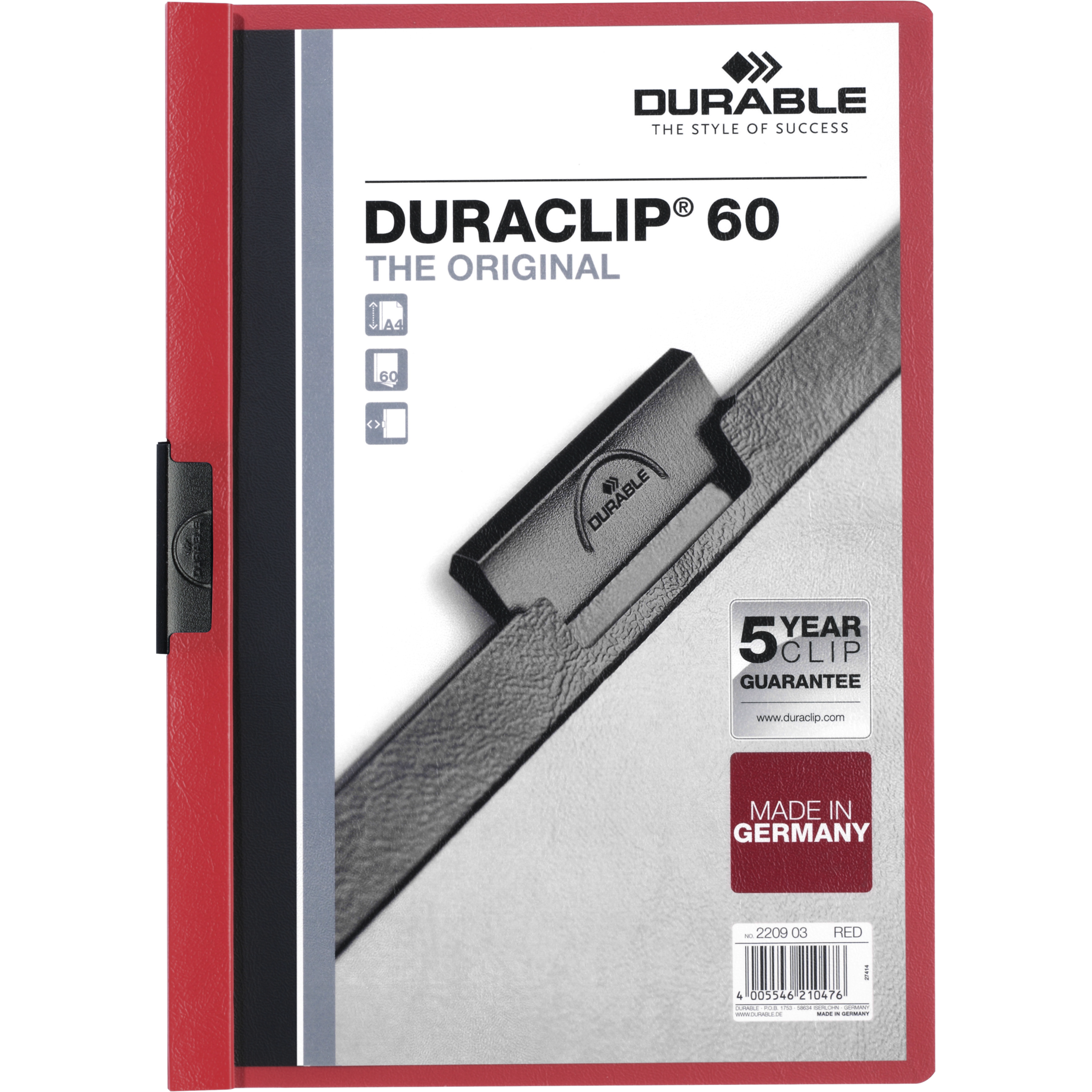 Klemm-Mappe DURACLIP® 60