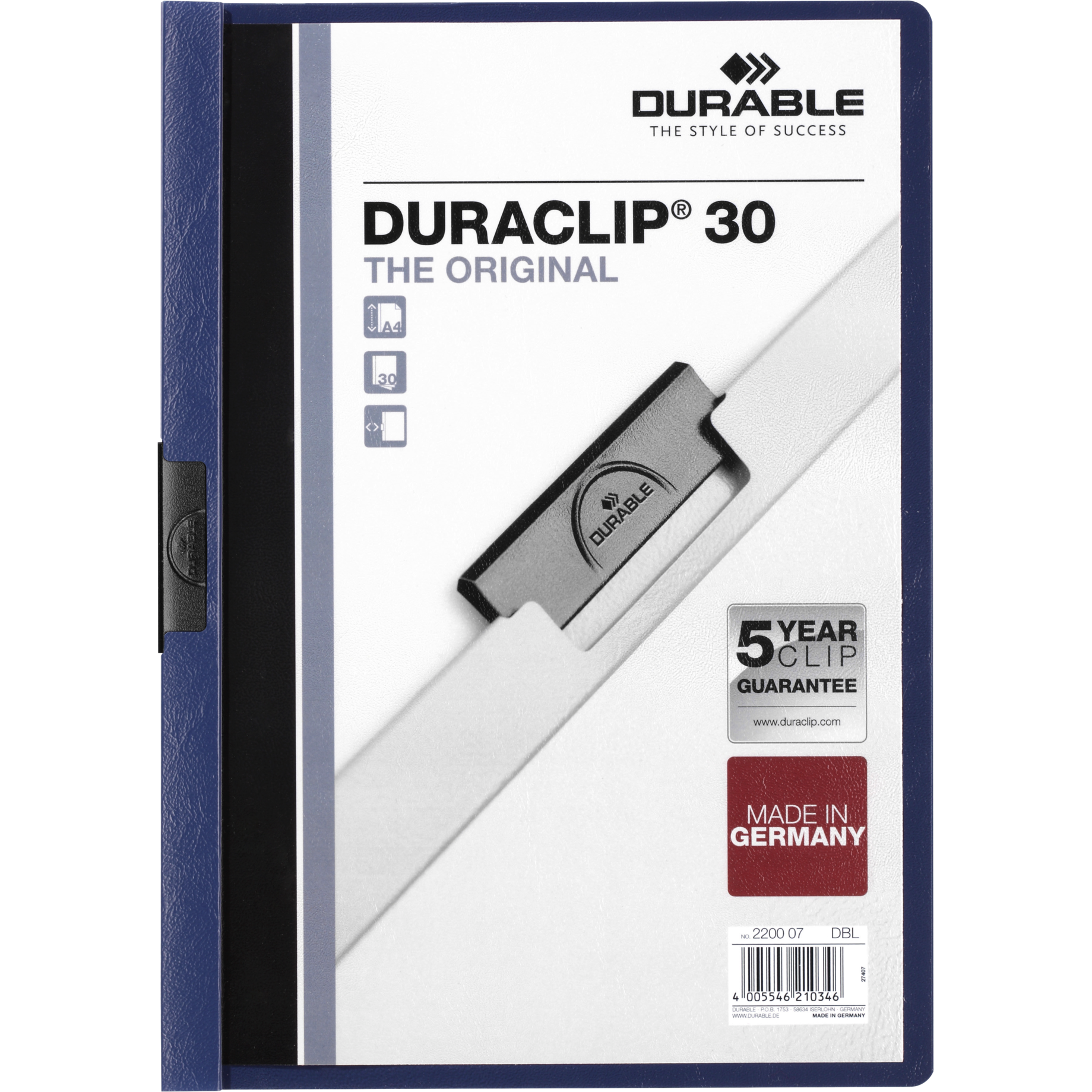 Klemm-Mappe DURACLIP® 30