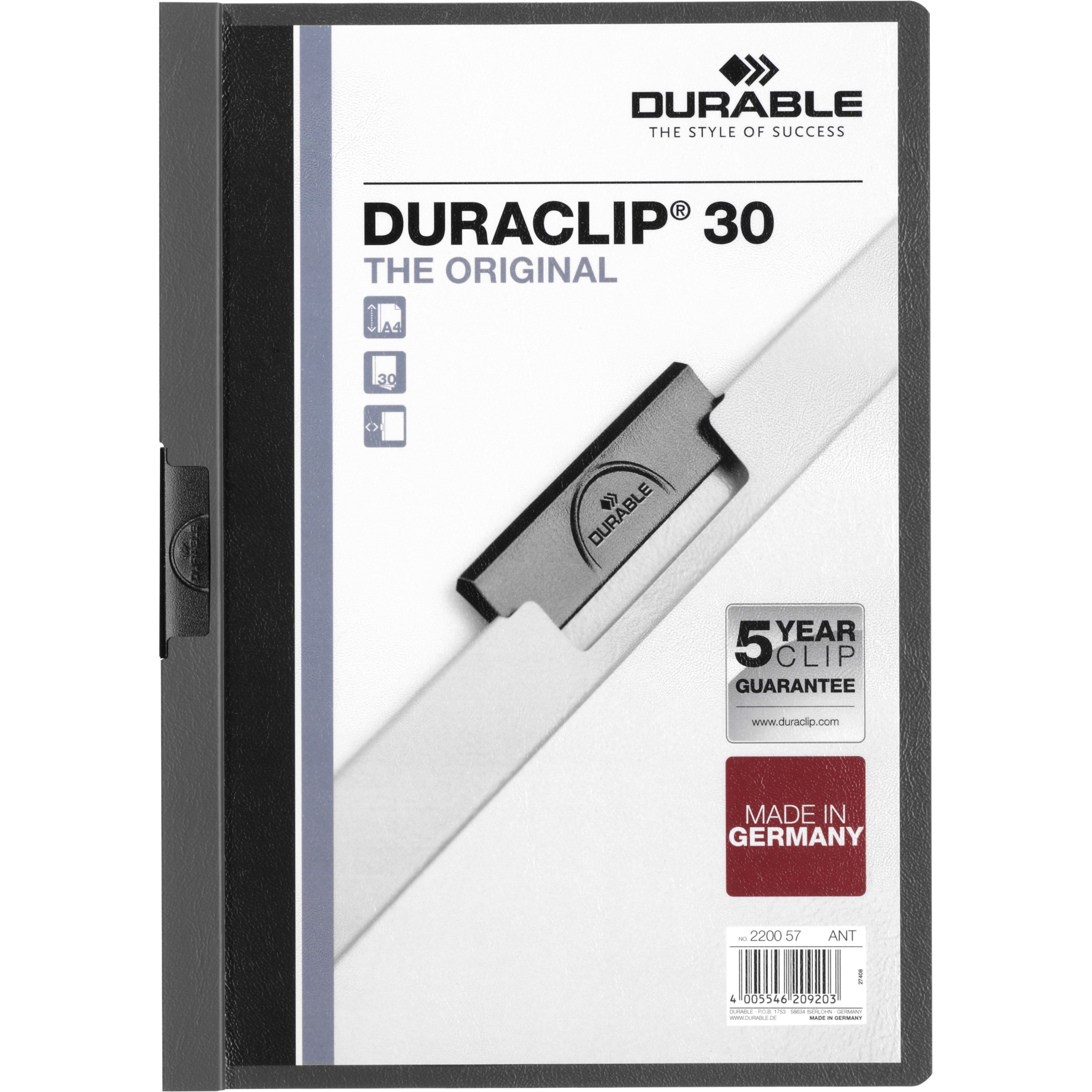 Klemm-Mappe DURACLIP® 30