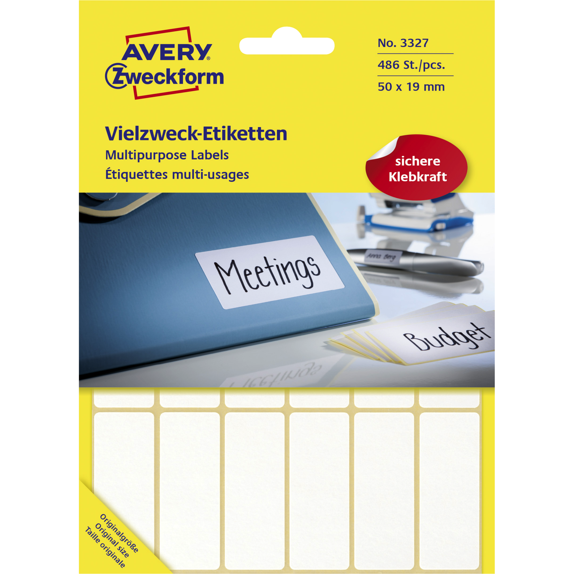 Vielzweck-Etikett