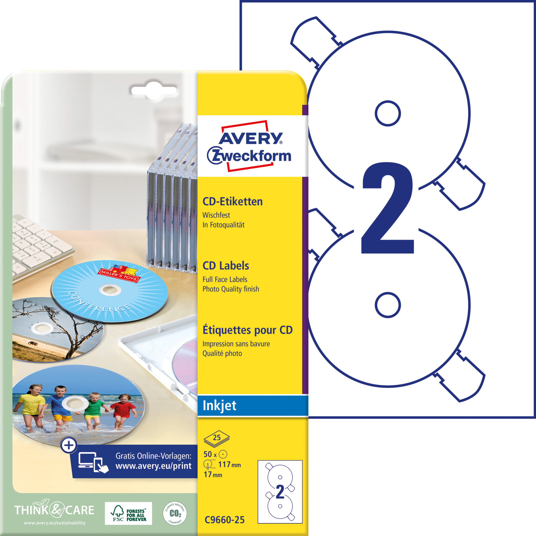 CD-Etikett SuperSize, Inkjet