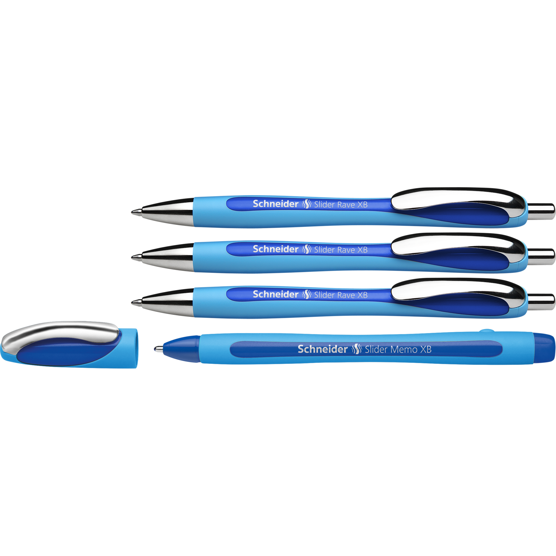 Kugelschreiber Etui mit 3x Slider Rave XB + 1x Memo gratis