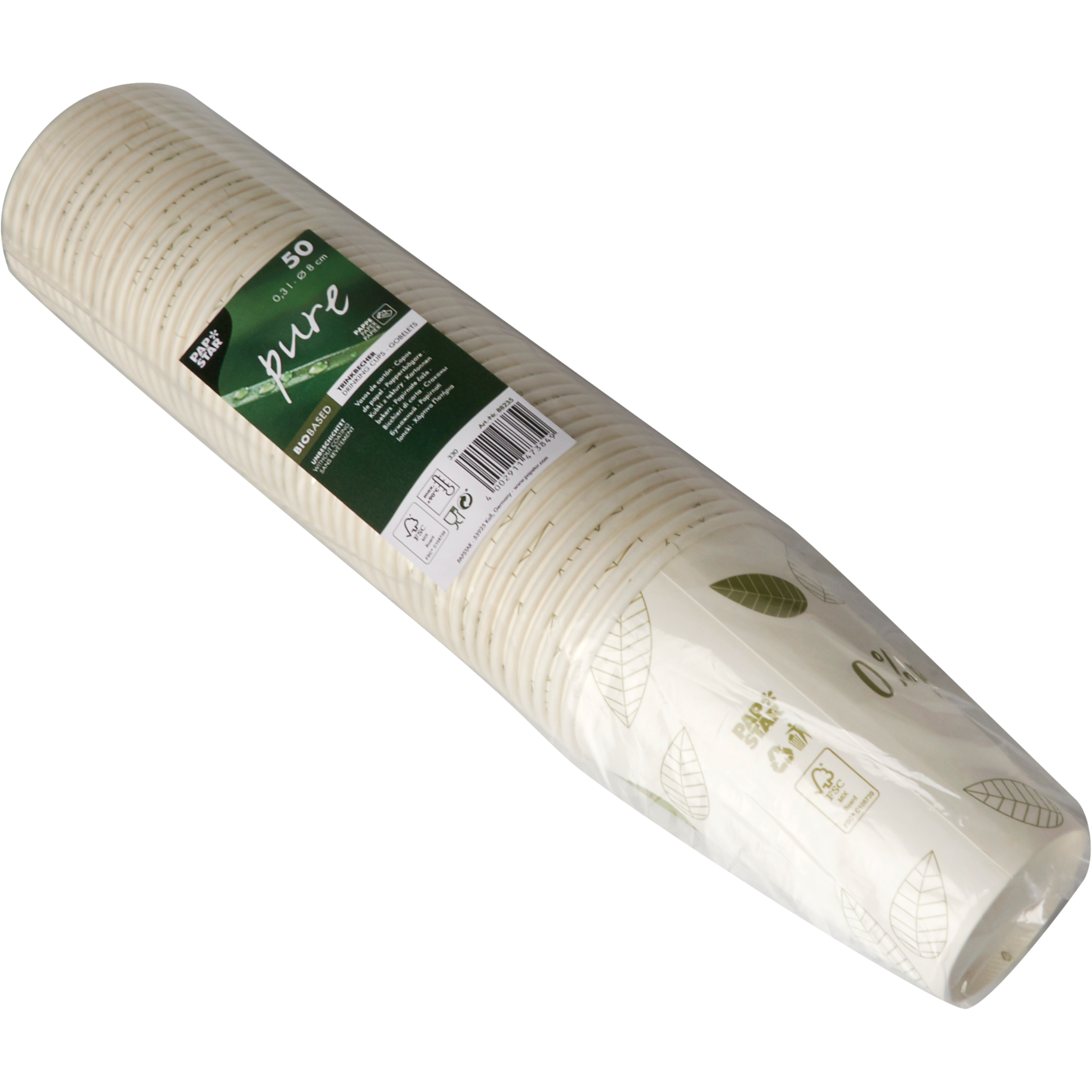 Trinkbecher "pure", aus Pappe