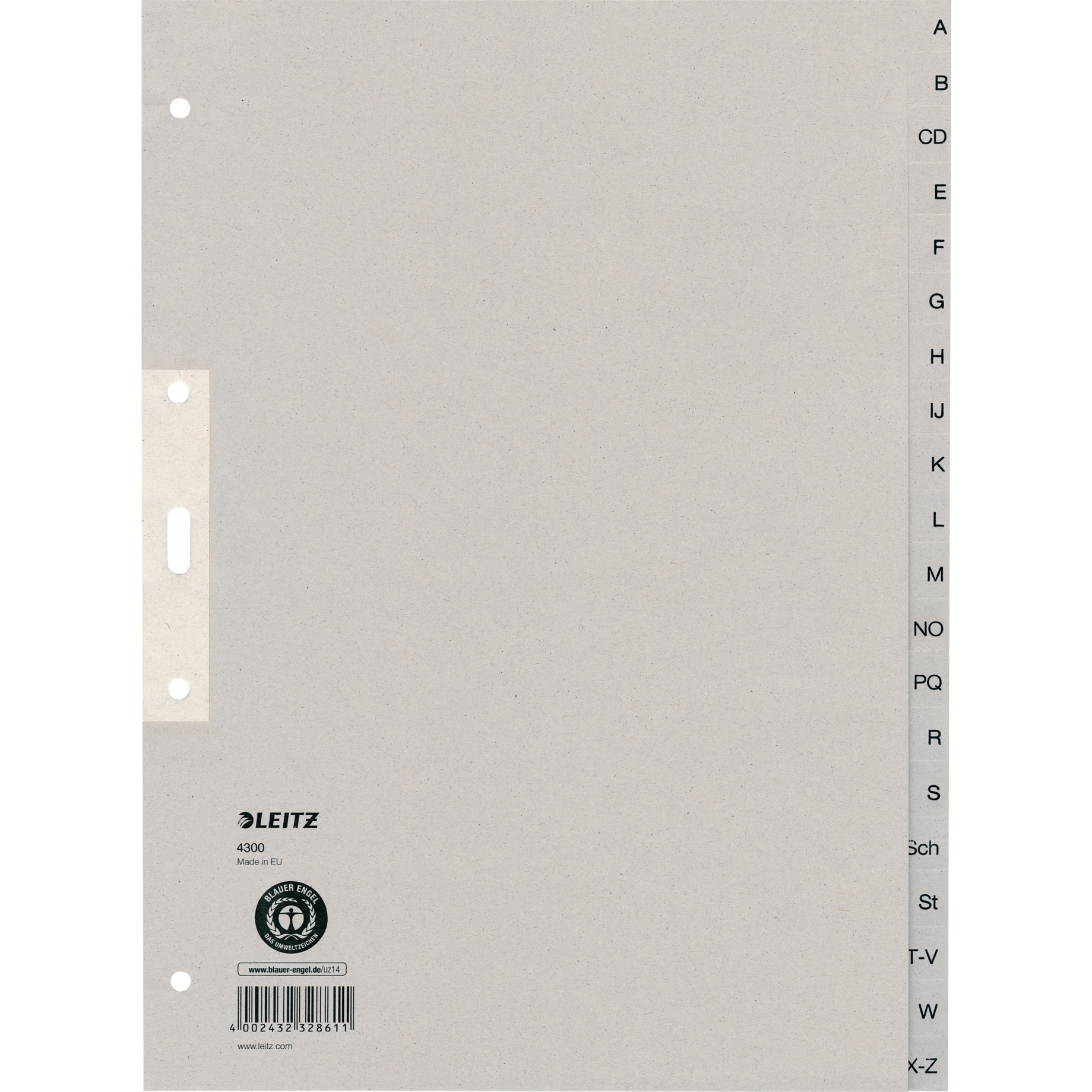 Register A - Z, Tauenpapier
