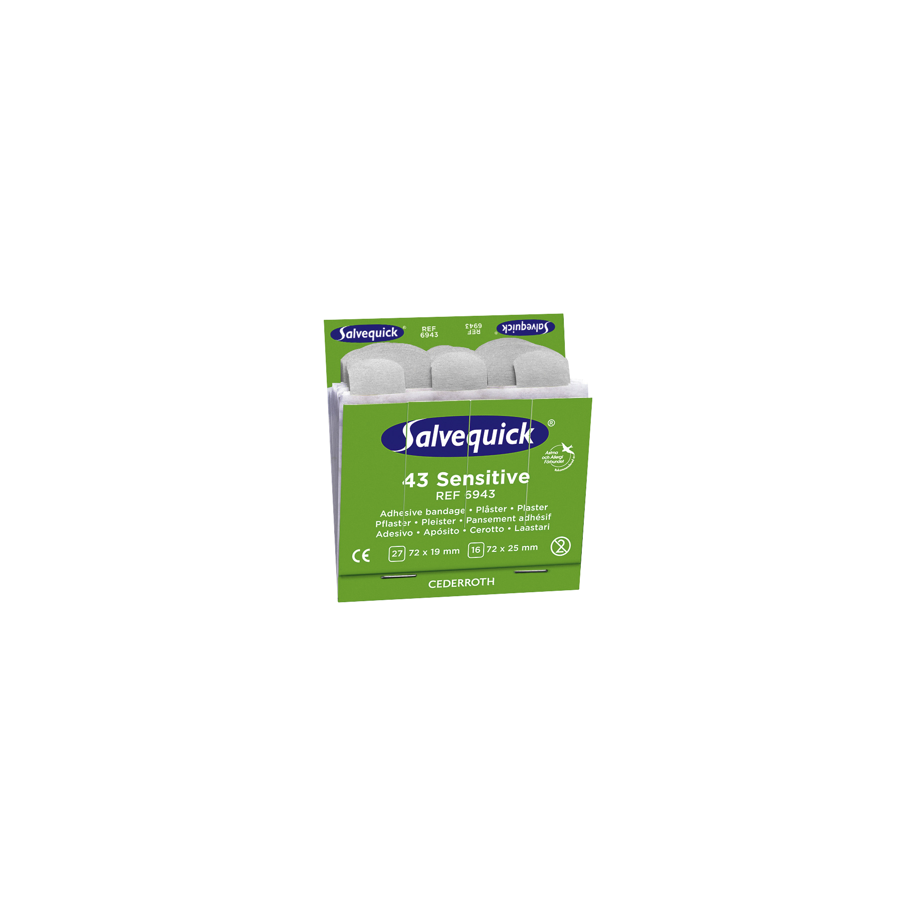 Salvequick®  Sensitive-Pflaster Strips Refill 6943