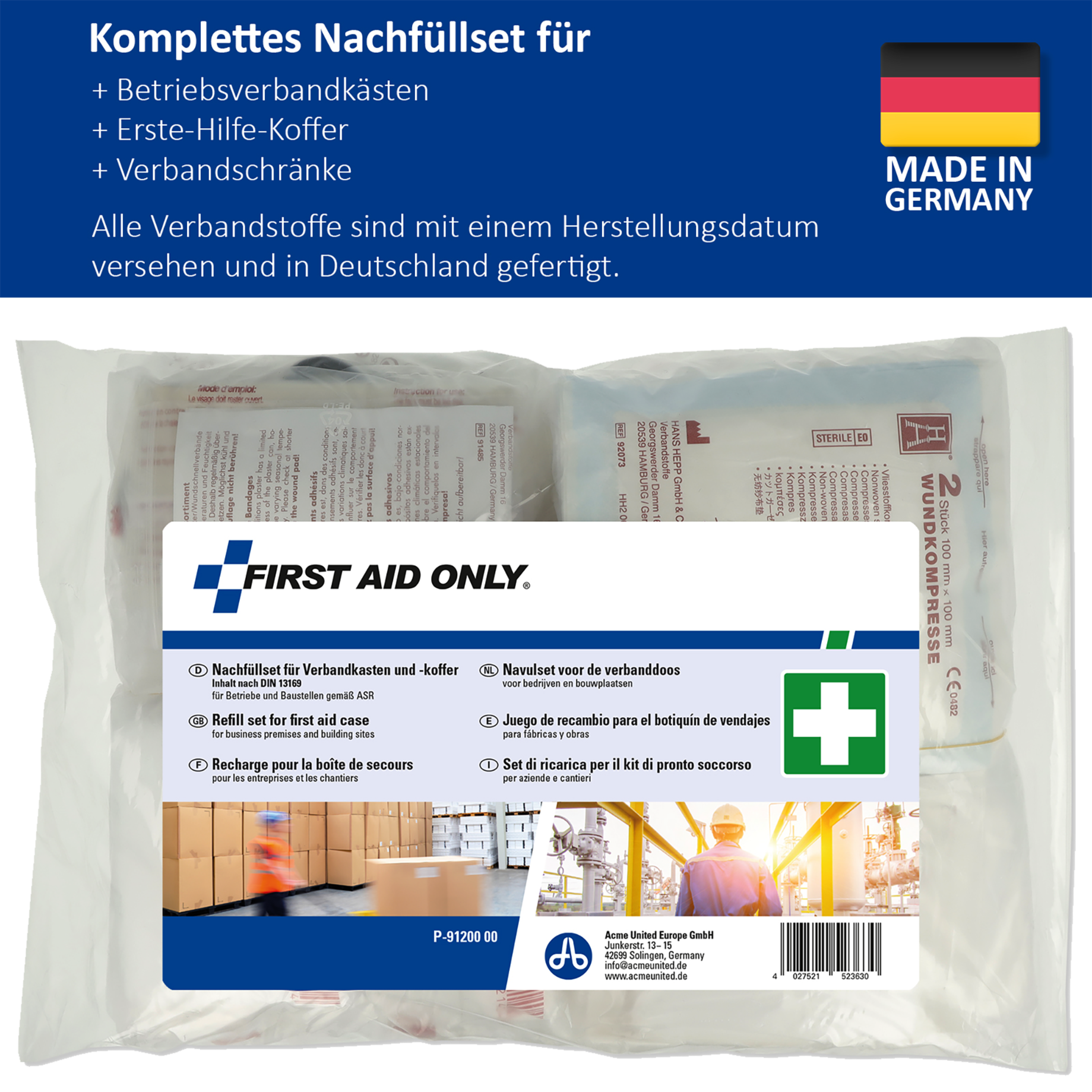 Erste-Hilfe Nachfüllpack DIN 13169:2021