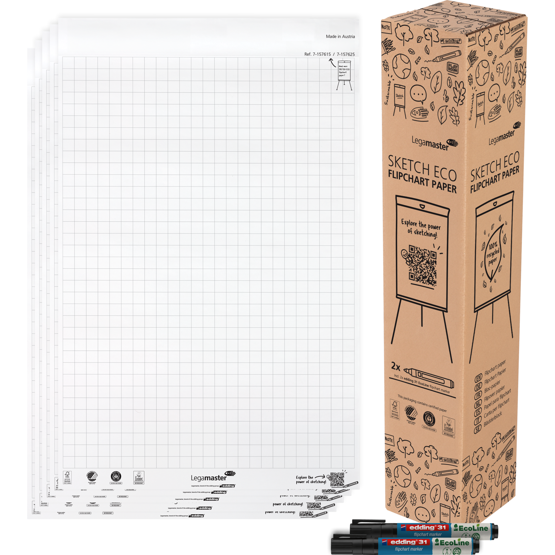 Flipchart-Block SKETCH ECO