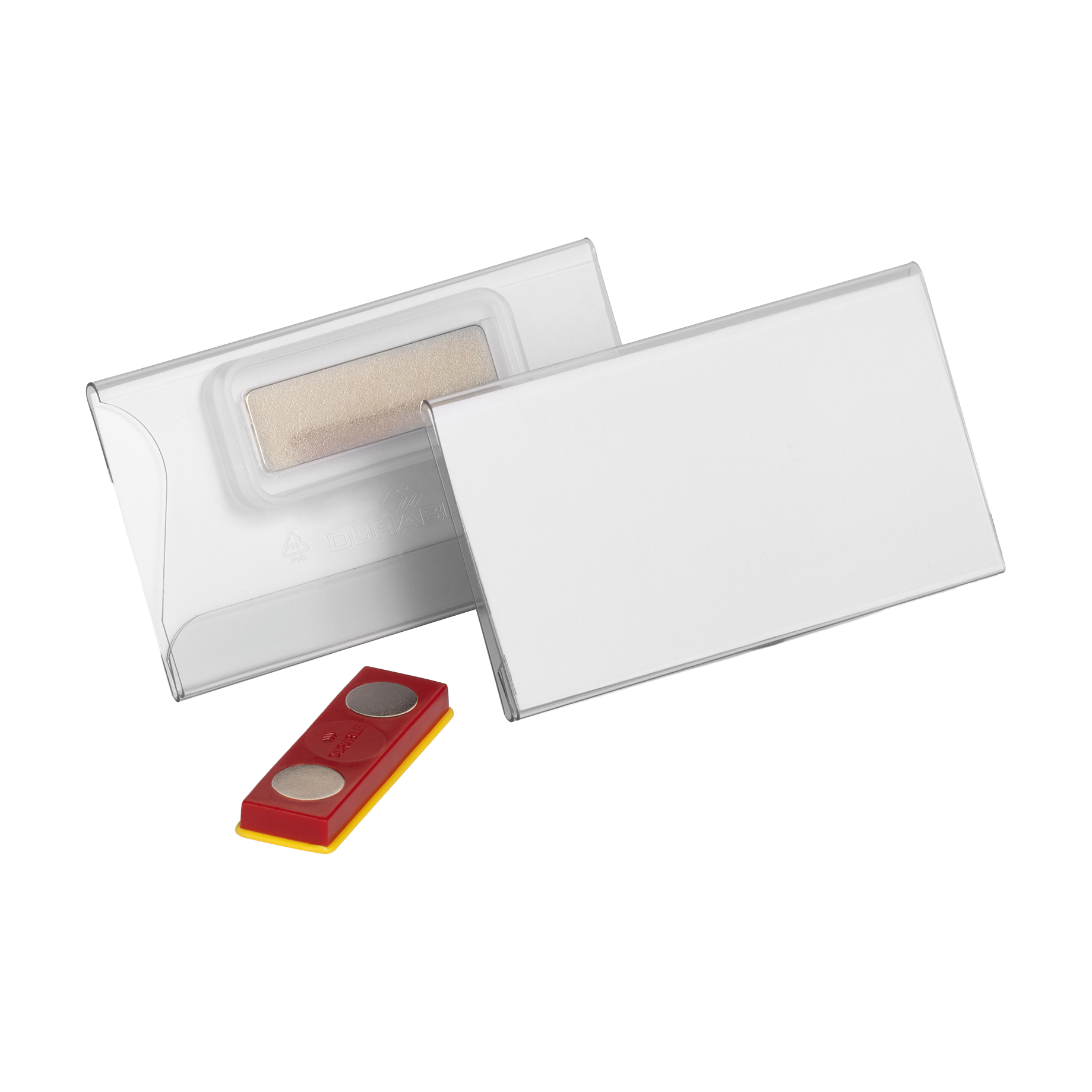 Namensschild mit Magnet, verdrehsicher