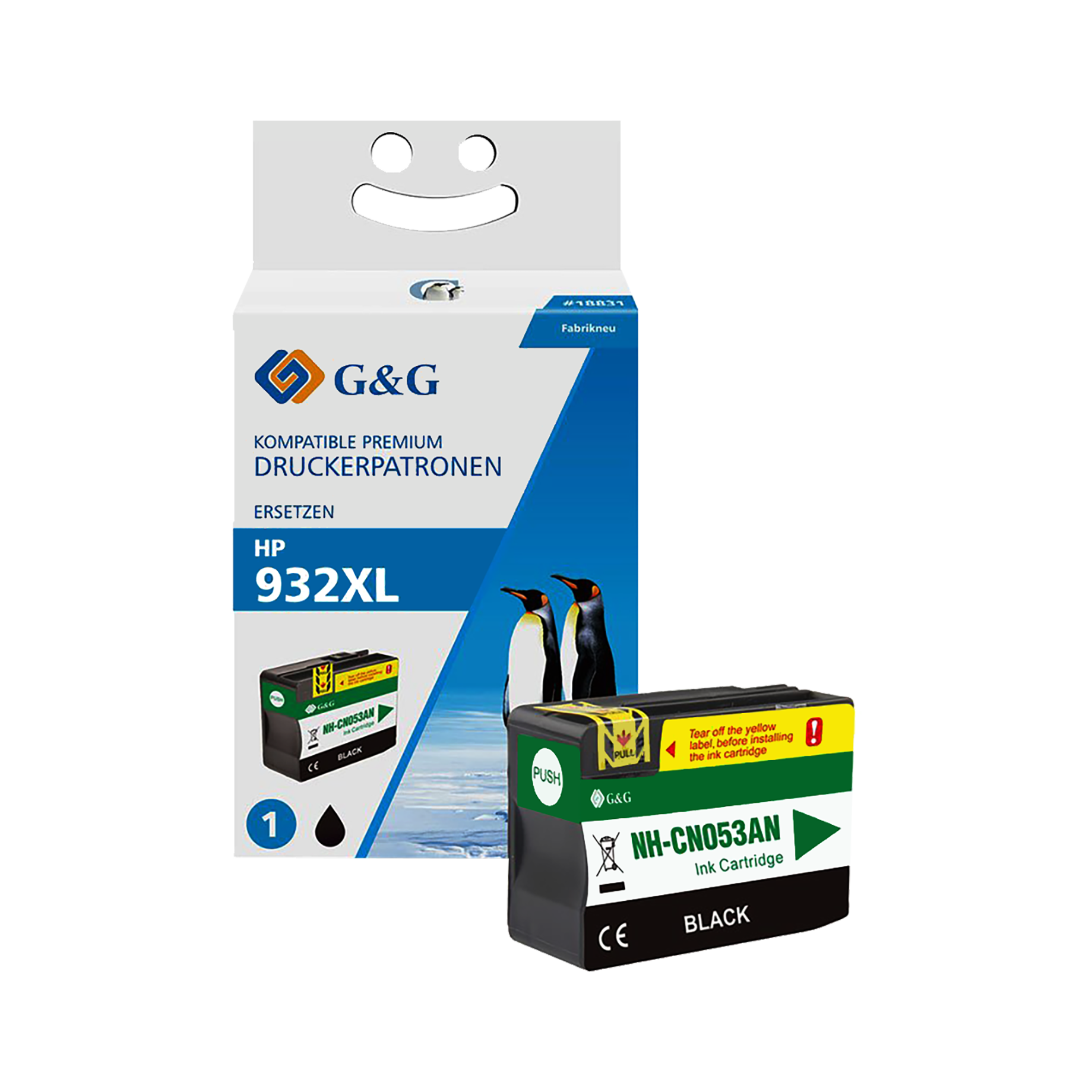 Injetpatrone kompatibel zu HP 933XL