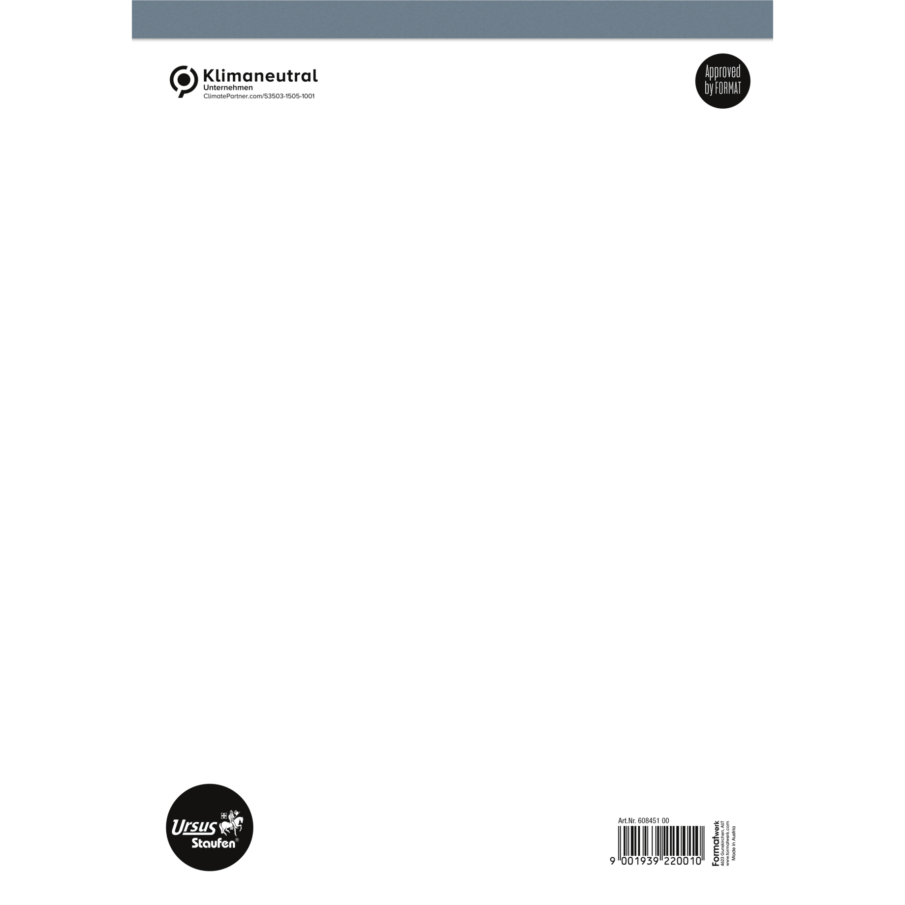 Notizblock Style ohne Deckblatt