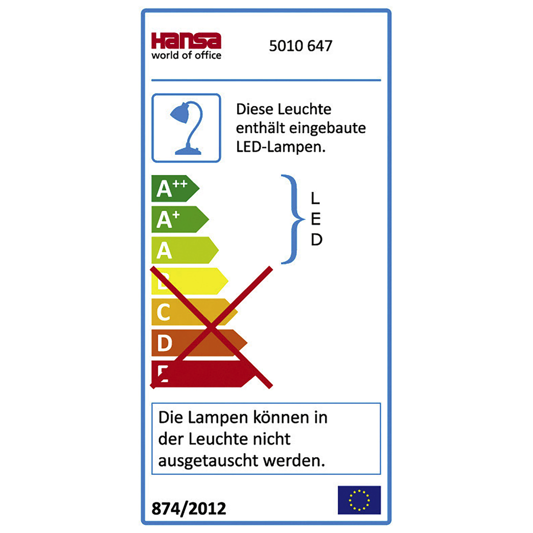 Schreibtischleuchte LED Space