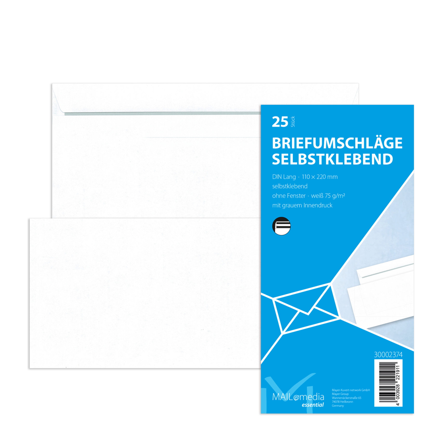 Briefumschlag MAILmedia DIN lang Kleinpackung