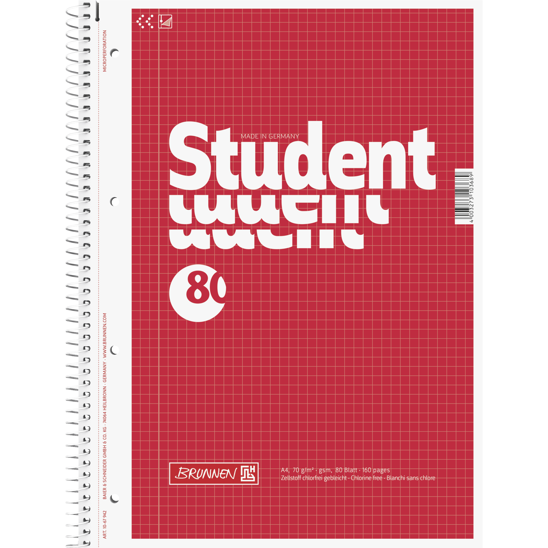 Studentenblock Aqua