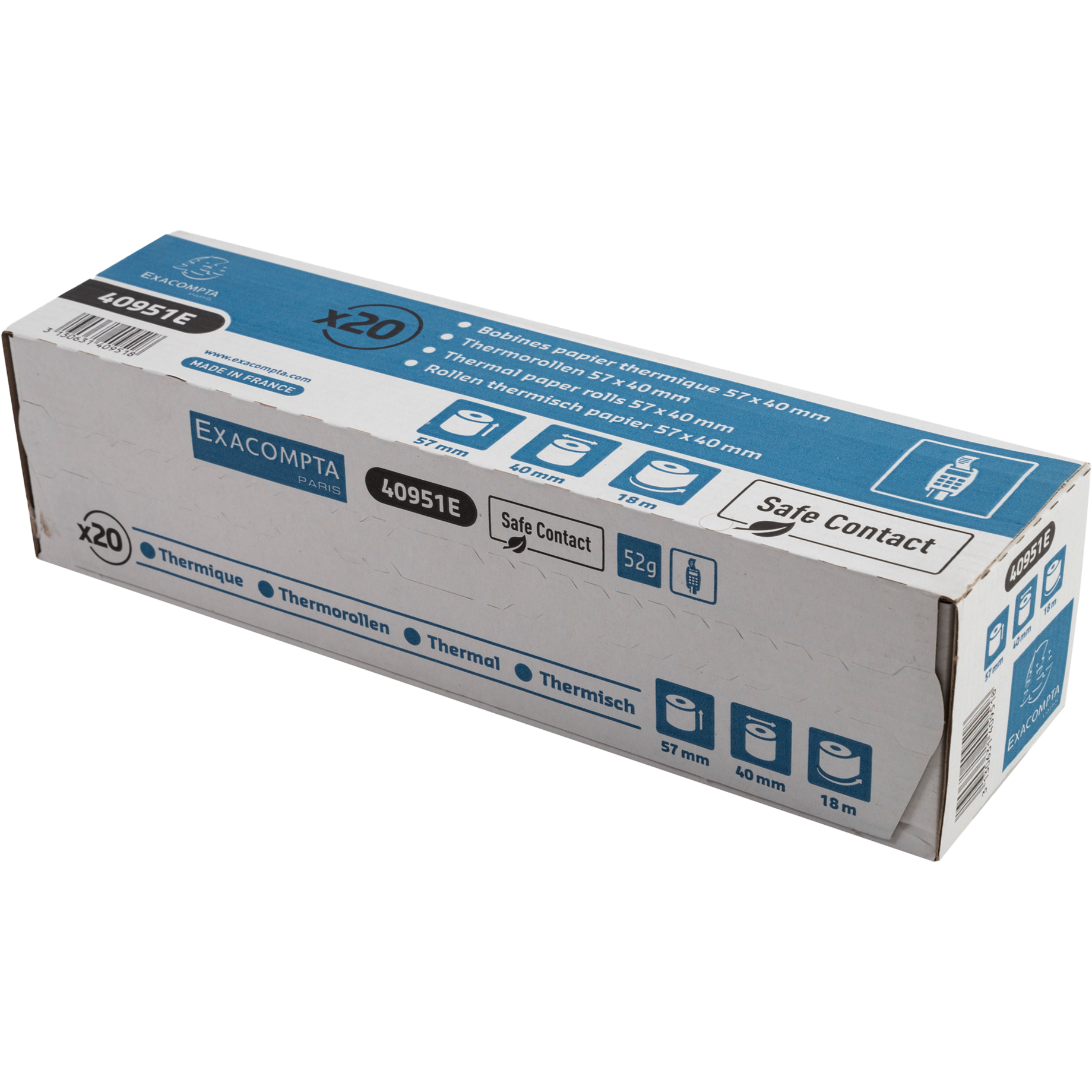 Thermo-Kassenrolle Safe Contact, phenolfrei, BPA-frei