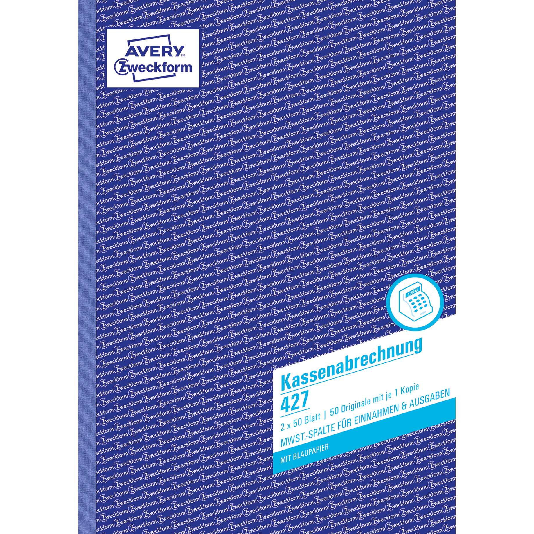 Kassenabrechnung mit MwSt.-Spalte für Einahmen / Ausgaben